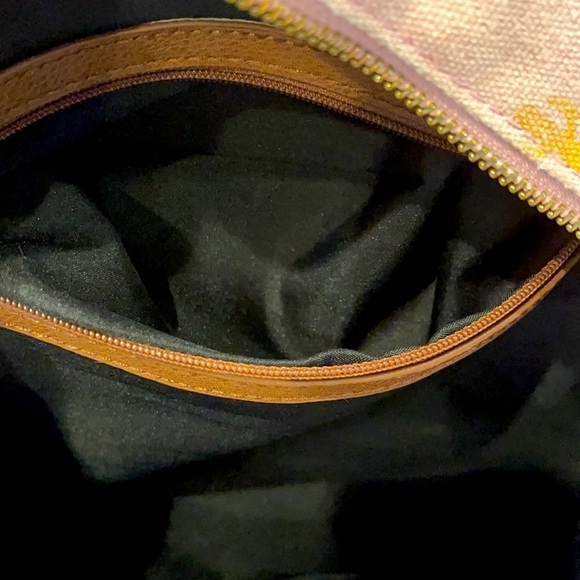 Madden Girl Pink Backpack w/Gold Cactus Design - Picture 11 of 13